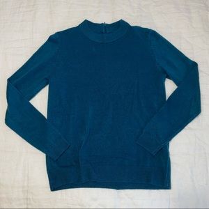 Carolyn Taylor Mock Neck Sweater Pullover with Zipper